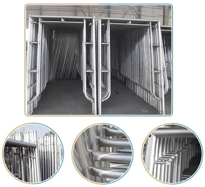 American 1700mm 1219 Painted Galvanized Steel Ladder Frame Scaffolding Frame Ladder Frame Main Frame Door Frame Manson Frame Scaffolding Frame for Construction