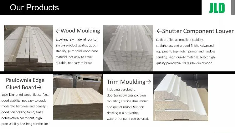 Primed Wooden Decorative Moulding Door Jamb Moulding